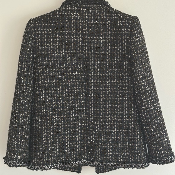 Alice + Olivia Shan Tweed Blazer in a Wool Blend - Picture 10 of 15